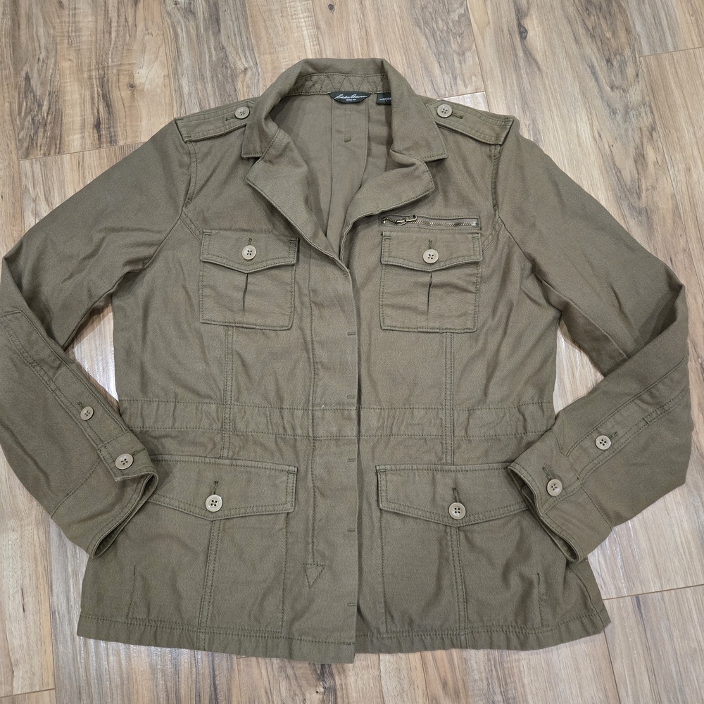 Eddie Bauer Olive Utility Jacket